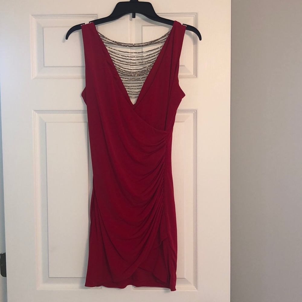 Red formal dress